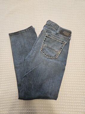 Ariat Mens M7 Slim Fit Straight Leg Blue Denim Jeans . Size 36x32